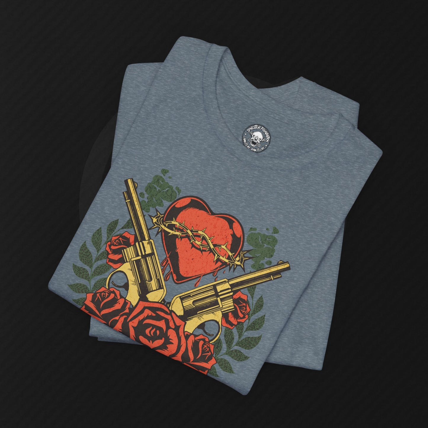 "Gunz & Roses" Tee – Synester Foundation | Dying to Live Collection