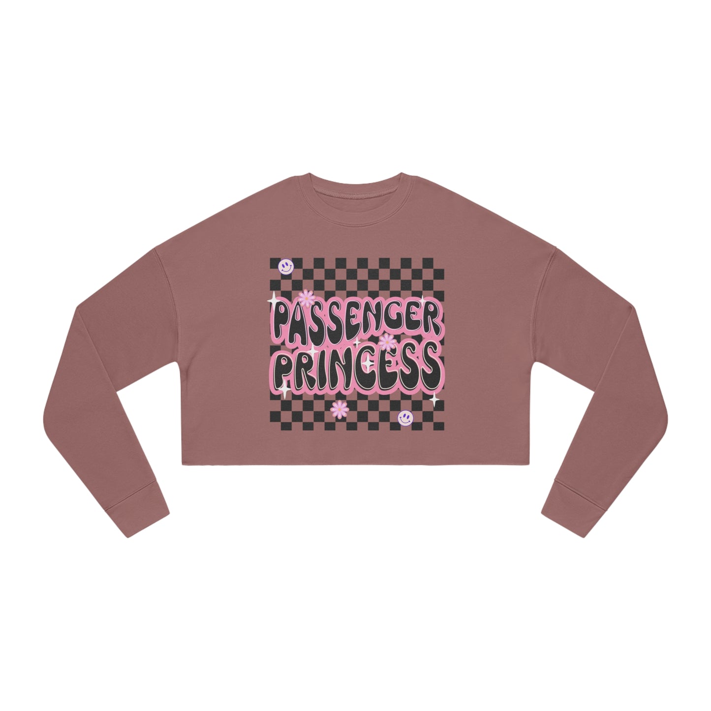 "Passenger Princess" Women's Cropped Sweatshirt