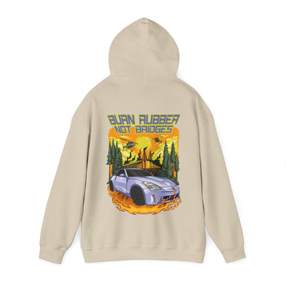 "Burn Rubber Not Bridges" Hoodie