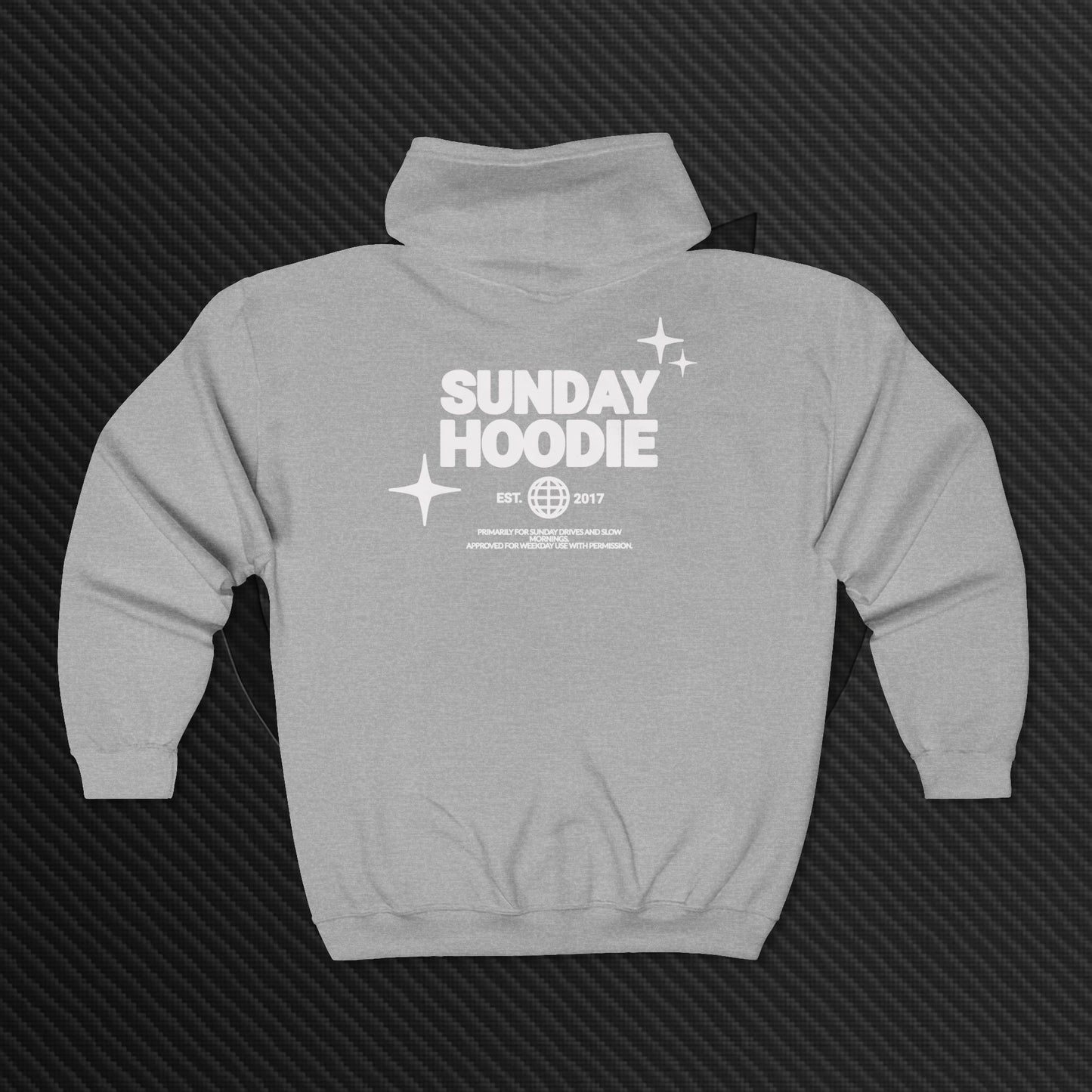 "This Is My Sunday Jacket" Full Zip Sweatshirt