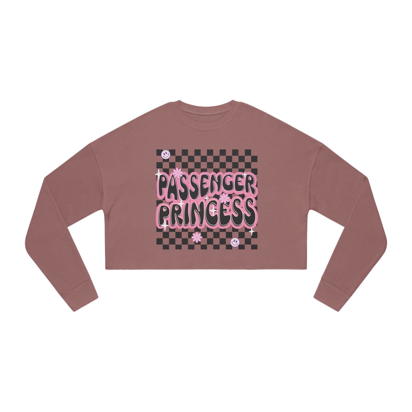 "Passenger Princess" Women's Cropped Sweatshirt