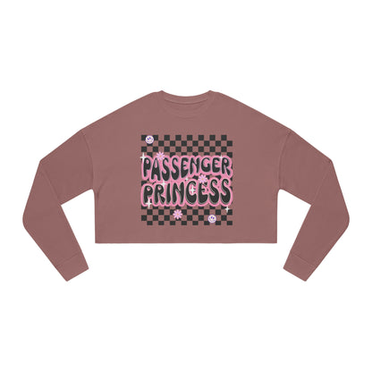 "Passenger Princess" Women's Cropped Sweatshirt